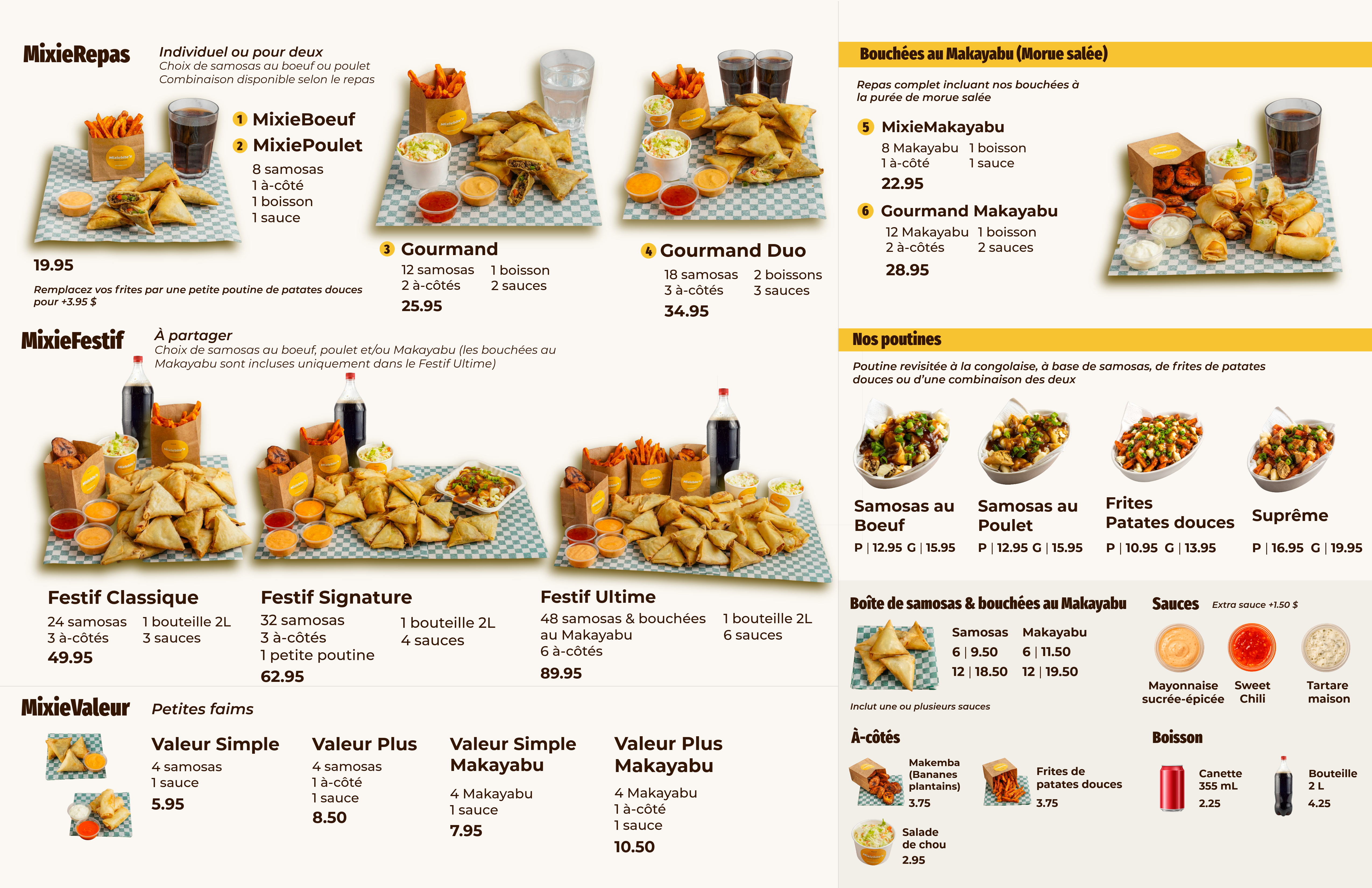 Mixiebite's Official Menu