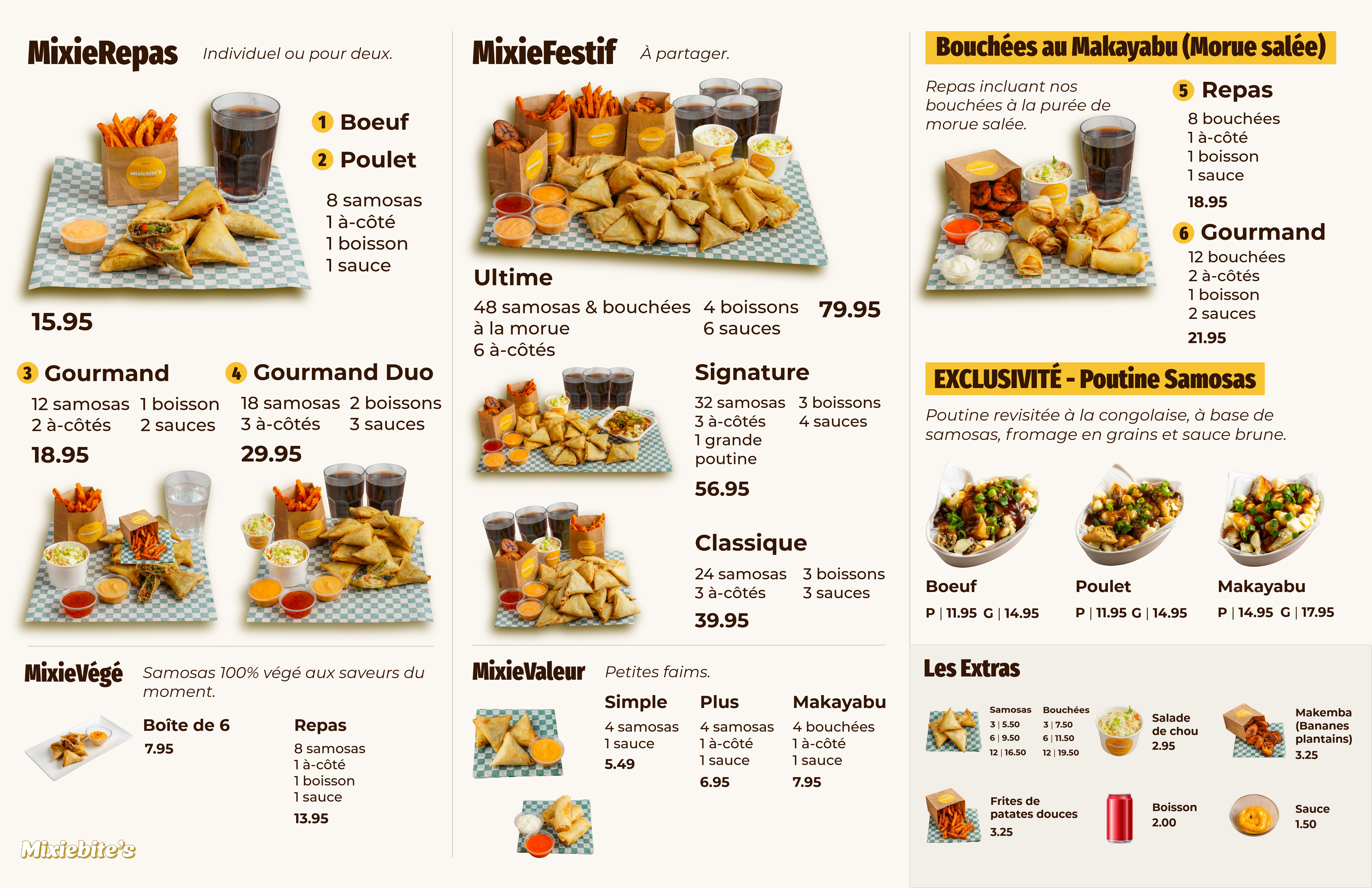 Mixiebite's Official Menu