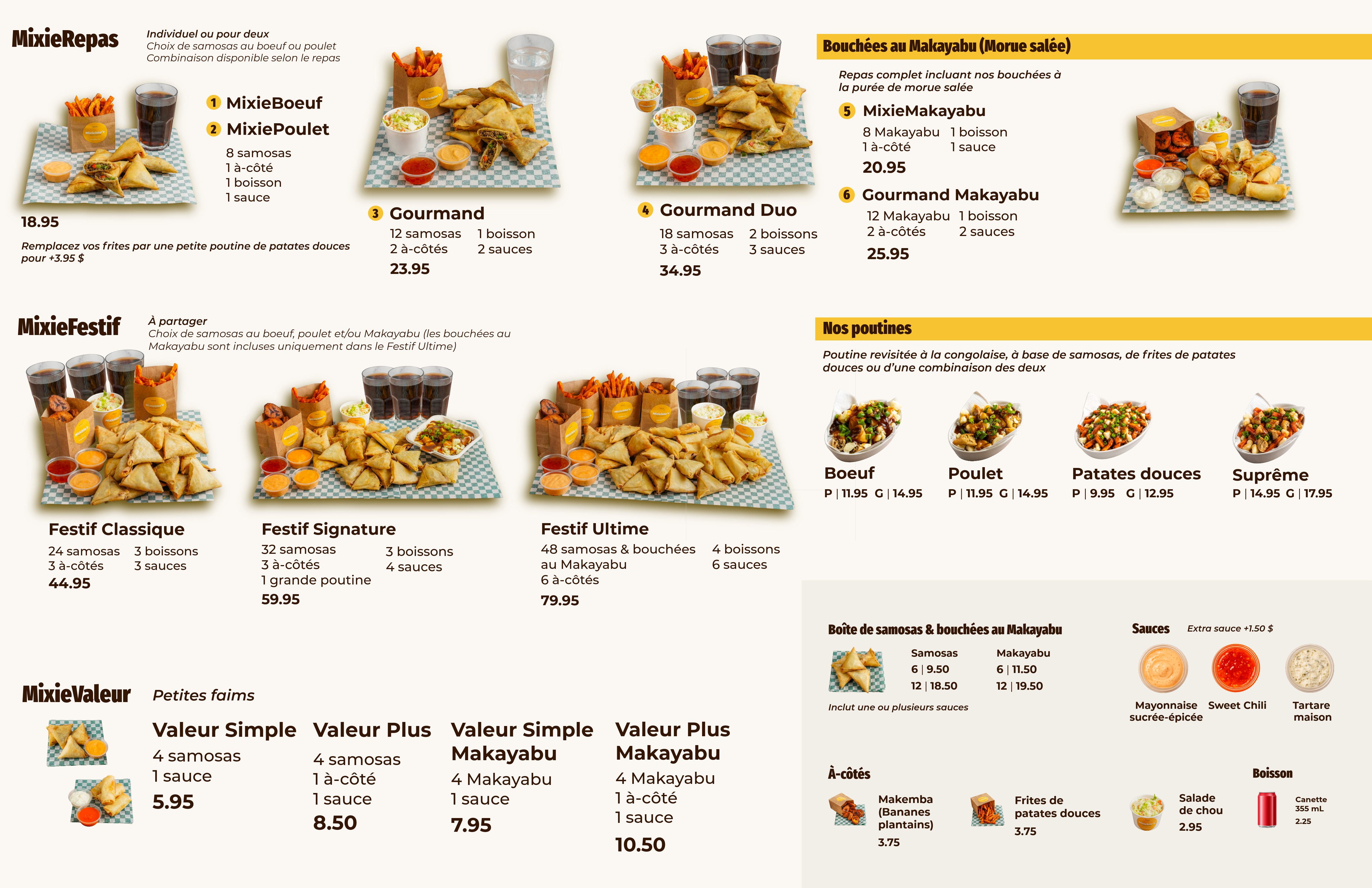 Mixiebite's Official Menu